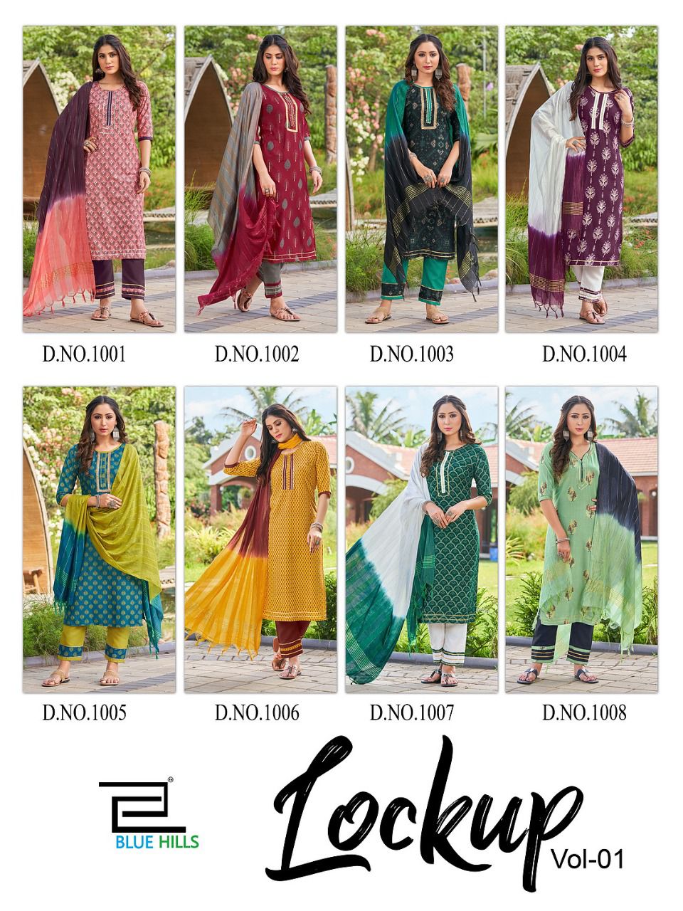 Blue Hills Lockup 1 Rayon Festive Wear Designer Rayon Ready Made Collection
